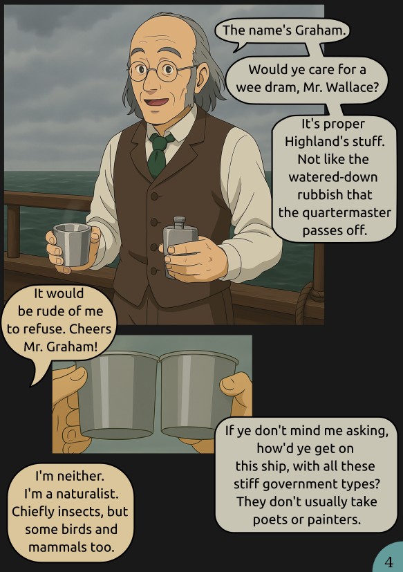 Wallace from England to Singapore, Ch 1 Page 4